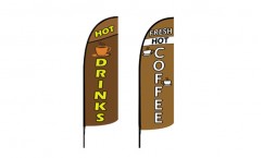 Coffee Feather Flags